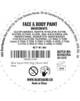 Blue Squid PRO Face Paint - Professional Water Based Single Cake Facepaint & Body Paints - SFX Makeup, Kids Adults Face Painting for Costume, Halloween, Cosplay - Classic Red 90g / 3oz