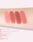 Blush for Cheeks Professional Makeup Palette, Comes with 4 Separate Powder Palette,Blendable and Fade-Resistant for Eyes,Lips & Cheeks Long-Wear Matte Finish,Color-Coral Nude Pink Red Comes with Brush