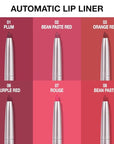 evpct Silky Lip Liner Pencil Retractable, Red Brown Smooth Lip Liner Creamy Velvet Lipliner Long-Lasting for Korean Makeup Contouring Matte Lip High Pigmented Rich Colors Crayon Lipstick Pen 03