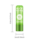 Ownest 10 Pcs Aloe Vera Lip Balm, PH Color Changing Lipstick, Change from Green to Natural Pink, Deep Hydrating Tinted Lip Balm, Daily Lip Moisturizer for Dry Cracked Lips, with Real Aloe Vera