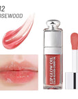 Hydrating Lip Glow Oil, Lip Oil Gloss Transparent Lip 2 OZ