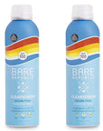 Bare Republic Clearscreen Sunscreen SPF 100 Sunblock Spray, Water Resistant with an Invisible Finish, 6 Fl Oz Each, 2 Pack