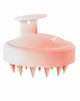 HEETA Scalp Massager Hair Growth, Soft Silicone Scalp Scrubber Shampoo Brush for Exfoliation, Dandruff Removal Head Massage Stress Relax, Wet & Dry Use for Thick Thin Curly Hair Care, Gradient Pink