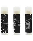 Andaz Press Personalized Milestone Birthday Party Black,