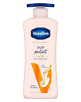 Vaseline Healthy Bright Sun Protection Body Lotion SPF 30 400 ml, Daily Moisturizer for Dry Skin, Gives Non-Greasy Glowing Skin - For Men & Women