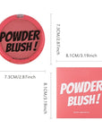 Rose Bean Paste Matte Single Pressed Cheeks Face Blushes Makeup Palette, Rose Bean Monochrome Cream Blushes Palette Makeup for Older Women, Natural Pigmented Paleta de rubores monocromática 04