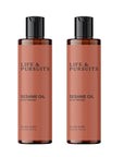 Life & Pursuits Cold-Pressed Sesame Oil Combo (6.76 fl oz) - Unrefined Moisturizer for Healthy Hair and Smooth Skin