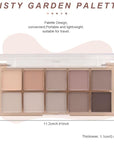 evpct 10 Colors Matte Nude Eye Shadow Palette Makeup for Older Women, Nude Brown Pink Cocoa Taupe Mauve Neutral Matte Cream Smokey Mini Eyeshadow Palette for Blue Green Eyes, Contour Makeup Palettes 4