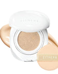 EITHER& Glow Pixel Cushion Foundation, Glowy Skincare, Korean Makeup, Natural Coverage, Moisturizing, Lightweight, Long Lasting Coverage for Flawless Skin (21P Rosy)