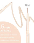 Kaely 1.5mm Skinny Gel Eyeliner Pencil,Shimmer Cat Eye Liner Makeup Pen,Cream Smooth Eyeliner Crayon,delineador de ojos contra el agua,Waterproof Long Lasting 16 Hour Wear,Vegan & Cruelty Free,06