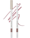 Heart Percent Dote On Mood Lip Pencil Slim, Defines and Fills Creamy Lip Liner Retractable Lipstick Pencil with Built-In Sharpener, #08. Cloudy Mauve