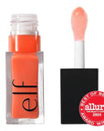 e.l.f. Glow Reviver Lip Oil, Nourishing Tinted Lip Oil For A High-shine Finish, Infused With Jojoba Oil, Vegan & Cruelty-free, Coral Fixation