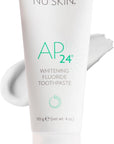 Nu Skin AP 24 Whitening Fluoride Toothpaste | AP 24 Blend | Vanilla Mint Flavor | Brightens Teeth | Removes Surface Stains | Prevents Dental Cavities & Plaque | Enamel-Safe | 4 oz | 1 Pack