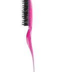 Cricket Amped Up Teasing Hair Brush - Adds Major Volume and Shine, Heat Resistant, Ideal for Slick Back Hair, Updos, and Detangling All Hair Types, Ergonomic Handle and Sectioning Tip, Sparkle Pink