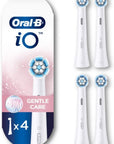 Oral-B iO Series Gentle Care Electric Toothbrush Replacement Brush Heads for an Oral-B Electric Toothbrush, 4 Count, White