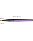 Professional purple wood kolinsky acrylic