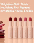 wet n wild Mega Last Rich Satin Lip Color, Rich Creamy Color with Satin Finish, Infused with Vitamin E & Moisturizing Argan Oil, Lightweight, Silky-Smooth, Vegan & Cruelty-Free - Brandy Kiss