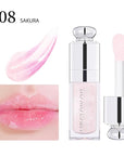 Hydrating Lip Glow Oil, Lip Oil Gloss Transparent Lip 2 OZ