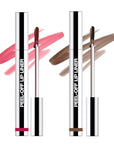 2Pcs Matte Liquid Lip Stain Peel Off Lip Liner Tattoo Set, Waterproof, Smudge-Proof, Peel Off Lip Stain Tattoo, Long-Lasting Non-Stick Cup Lip Gloss for All Skin Types (0.12 fl oz, #04+#06)