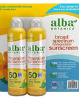 Alba Botanica Hawaiian Sunscreen Spray SPF50 with Travel Lotion SPF 30