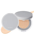 Rom&nd Nu Zero Cushion (03 Natural 21) Long Lasting, High Coverage, Semi Matte Finish, Flawless Complexion Without Cakey Face, Makeup Base and Fixer, Thinly Layered, Korean Cushion Foundation