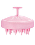 HEETA Scalp Massager Hair Growth, Soft Silicone Scalp Scrubber Shampoo Brush for Exfoliation, Dandruff Removal & Head Massage Stress Relax, Wet & Dry Use for Thick, Thin Hair Care, Wheat Straw Pink