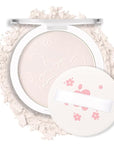 Face Oil Control Pressed Setting Powder-Clarifying Finishing Powder,Waterproof Powder Puff