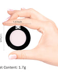 Monochrome Matte Eyeshadow Makeup Palette, Highly Pigmented Pearl White Eyeshadow Palette, Matte Pressed Powder Eye shadow Makeup, Single Vegan Eye Shadow, Daily Evening Women Girls Eyeshadow Gift 3#