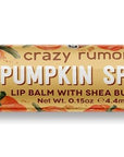 Crazy Rumors Pumpkin Spice Lip Balm. Plant-Based,