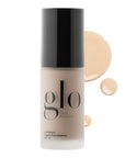Glo Skin Beauty Luminous Liquid Mineral Foundation Makeup with SPF 18 (Linen) - Improves Uneven Skin Tone, Smooths & Corrects Imperfections, Sheer to Medium Coverage, Dewy Finish
