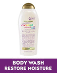 OGX Extra Creamy + Coconut Miracle Oil Ultra Moisture Body Wash, 19.5 Fl Oz (Pack of 2)