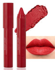 BINGBRUSH Crayon Matte Longwear Lipstick Pack Set,Moisture Smooth Color Stick Ultimate Lip Crayon for Makeup Collection - Waterproof Velvet Lipgloss (08#, 1 Count (Pack of 1))