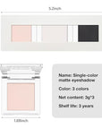 AMY'S DIARY White Black Pink Matte Eyeshadow Palette 3 pics set – Long-Lasting & Highly Pigmented, Vegan & Cruelty-Free