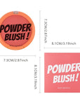 Single Coral Orange Matte Blush for Cheeks Face Blushes Makeup Palette, Rose Bean Monochrome Cream Blushes Palette Makeup for Older Women, Natural Pigmented Paleta de coral anaranjado monocromática 04
