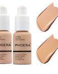 2 Pack PHOERA Foundation 103# Warm Peach and