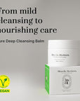 Pure Deep Cleansing Balm 3.38 oz | Makeup remover balm | Korean Skin care | Vegan Pore cleanser | Natural Deep Cleansing Balm for Sensitive & Dry skin