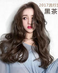 Hair Dye Shampoo Dark Brown Permanent YIZHONG Hair Color For 100% Gray Coverage Women Men Dark Easy Comb Dyeing (tea black brown)… (black tea)