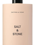 Salt & Stone Body Lotion for Women & Men | Hydrates, Nourishes & Softens Skin | Restores Dry Skin | Fast-Absorbing | Cruelty-Free & Vegan (Saffron & Cedar - 15.2 fl oz)