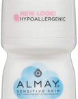 Almay Anti-Perspirant & Deodorant, Sensitive Skin, Roll-On, Fragrance Free 1.7 oz (Pack of 12)