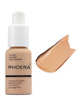 PHOERA Foundation,Full Coverage Flawless Soft Matte 24 HR Oil Control Waterproof Concealer Makeup. (1 Pcs-104- Buff Beige)