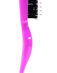 Cricket Amped Up Gentle Teasing Brush - Adds Volume and Shine, Heat Resistant, Ideal for Slick Back Hair, Updos, and Detangling All Types, Ergonomic Handle and Sectioning Tip, Pompadour Pink