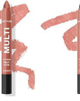 wet n wild Color Icon Cream Eyeshadow Makeup Multi-Stick Peach Born To Flirt (Pack of 2)