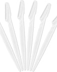 6 Pcs White Eyebrow Razor, Face Razors Multipurpose, Facial Razors for Women Men, Eyebrow Trimmers Shaver with Protective Cover, Dermaplaning Tools for Face Body Use, Facial Hair Removal Tools