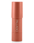 Palladio I'm Blushing 2-in-1 Cheek and Lip Tint, Buildable Lightweight Cream Blush, Sheer Multi Stick Hydrating formula, All day wear, Easy Application, Shimmery, Blends Perfectly onto Skin, Peach