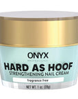 Onyx Professional Hard As Hoof Nail Strengthening Cream, Unscented - Nail Growth & Conditioning Cuticle Cream Stops Splits, Chips, Cracks & Strengthens Nails, 1 oz