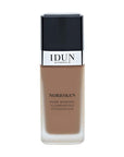 Liquid Norrsken Foundation - Silky Smooth Coverage - Luminous, Dewy Finish for Dry and Dull Skin - Water Resistant and Vegan Makeup - 222 Daga - Cold Light Brown - 1.01 oz