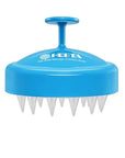 HEETA Scalp Massager with Soft Silicone Bristles for Hair Growth, Dandruff Removal and Exfoliation - Sky Blue Shampoo Brush