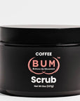 (BUM) Coffee Scrub - Exfoliating Sugar Body Polish, Hydrates, Moisturizes, Anti Cellulite & Stretchmark Treatment, with Organic Shea, Coconut Oil, Rosehip, Vitamin E, & Jojoba, Natural Deodorant, 8oz