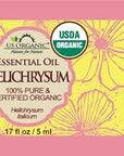 US Organic Helichrysum Essential Oil, USDA Certified Organic, Steam Distilled, Sourced from The Balkan Peninsula, High end Essential Oil (5 ml)