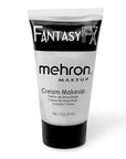 Mehron Makeup Fantasy FX Cream Makeup | Water Based | Halloween | Silver Face & Body Paint For Adults 1 fl oz (30ml) (Silver)
